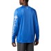 Columbia Men's PFG Terminal Tackle Long Sleeve Vivid Blue/Cool Grey Logo Shirt Columbia Men's PFG Terminal Tackle Long Sleeve Vivid Blue/Cool Grey Logo Shirt
