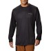 Columbia Men's PFG Terminal Tackle Tri-Fish Long Sleeve Black/GA Flag Shirt Columbia Men's PFG Terminal Tackle Tri-Fish Long Sleeve Black/GA Flag Shirt