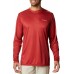 Columbia Men's PFG Terminal Tackle Tri-Fish Long Sleeve Red Spark/GA Flag Shirt Columbia Men's PFG Terminal Tackle Tri-Fish Long Sleeve Red Spark/GA Flag Shirt