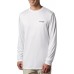 Columbia Men's PFG Terminal Tackle Triangle Long Sleeve White/Usa Flag Shirt Columbia Men's PFG Terminal Tackle Triangle Long Sleeve White/Usa Flag Shirt