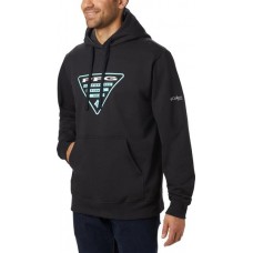 Columbia Men's PFG Triangle Black/Gulf Stream Hoodie