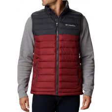Columbia Men's Powder Lite Red Jasper/Shark Vest