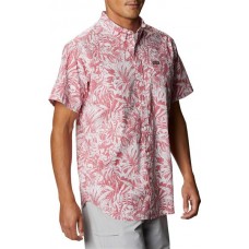Columbia Men's Rapid Rivers Printed Short Sleeve Rosette Toucanical Shirt