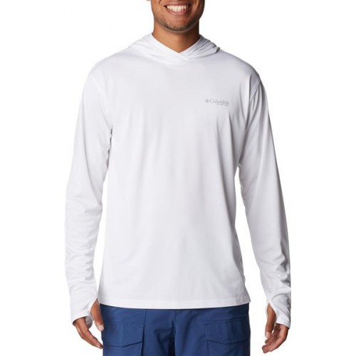 Columbia Men's Skiff Guide Knit White Hoodie Columbia Men's Skiff Guide Knit White Hoodie
