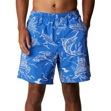 Columbia Men's Super Backcast Water Blue Macaw Mighty Marlin Shorts