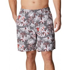 Columbia Men's Super Backcast Water CityGreyFestiveFishinPrnt Shorts