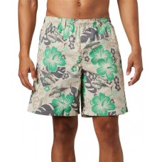 Columbia Men's Super Backcast Water Fossil Katuna Vibes Print Shorts