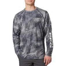 Columbia Men's Super Terminal Tackle Long Sleeve Black Realtree Mako Shirt