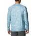 Columbia Men's Super Terminal Tackle Long Sleeve Storm Contour Fish Print Shirt
