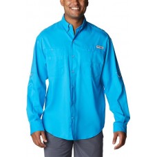 Columbia Men's Tamiami II Long Sleeve Compass Blue Shirt Columbia Men's Tamiami II Long Sleeve Compass Blue Shirt
