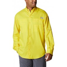 Columbia Men's Tamiami II Long Sleeve Laser Lemon Shirt Columbia Men's Tamiami II Long Sleeve Laser Lemon Shirt