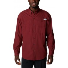 Columbia Men's Tamiami II Long Sleeve Red Jasper Shirt Columbia Men's Tamiami II Long Sleeve Red Jasper Shirt