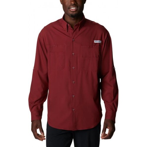 Columbia Men's Tamiami II Long Sleeve Red Jasper Shirt Columbia Men's Tamiami II Long Sleeve Red Jasper Shirt