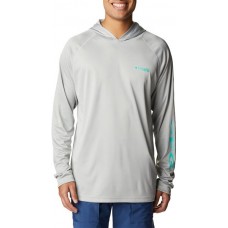 Columbia Men's Terminal Tackle Heather Cool Grey Heather/Ombre Hoodie Columbia Men's Terminal Tackle Heather Cool Grey Heather/Ombre Hoodie