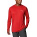 Columbia Men's Terminal Tackle PFG Destination Long Sleeve Red Spark/USA Shirt