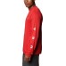 Columbia Men's Terminal Tackle PFG Destination Long Sleeve Red Spark/USA Shirt
