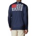 Columbia Men's Terminal Tackle PFG Fish Flag Long Sleeve Colleg Navy/wht Alas Fish Shirt Columbia Men's Terminal Tackle PFG Fish Flag Long Sleeve Colleg Navy/wht Alas Fish Shirt