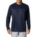 Columbia Men's Terminal Tackle PFG Fish Flag Long Sleeve Collegiate Navy/Red Spark Shirt Columbia Men's Terminal Tackle PFG Fish Flag Long Sleeve Collegiate Navy/Red Spark Shirt