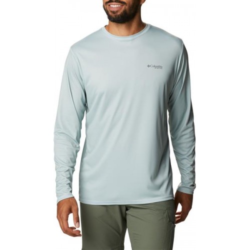 Columbia Men's Terminal Tackle PFG Fish Flag Long Sleeve Cool Green/Cypress Shirt Columbia Men's Terminal Tackle PFG Fish Flag Long Sleeve Cool Green/Cypress Shirt