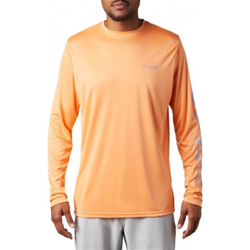 Columbia Men's Terminal Tackle PFG Long Sleeve BrightNectar/RealtreeMako Shirt Columbia Men's Terminal Tackle PFG Long Sleeve BrightNectar/RealtreeMako Shirt