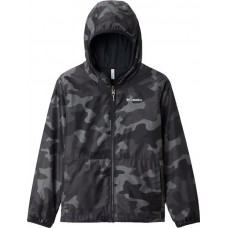 Columbia Youth Reversible Pixel Grabber Rain Black Trad Camo Jacket
