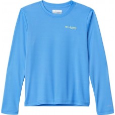 Columbia Youth Terminal Tackle PFG Long Sleeve Graphic Harbor Blue/Lm Glw Fsh Fl T-Shirt Columbia Youth Terminal Tackle PFG Long Sleeve Graphic Harbor Blue/Lm Glw Fsh Fl T-Shirt