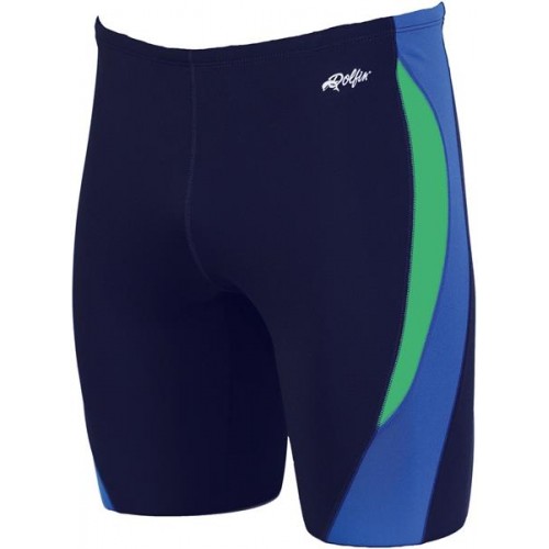 Dolfin Men's Chloroban Color Block Nvy/Bl/Grn Jammer