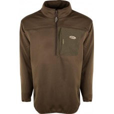 Drake Waterfowl Men's Endurance 1/4 Zip Brown Pullover
