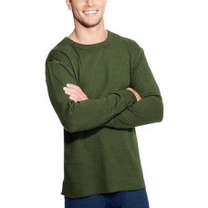Duofold Men's Wool Blend Thermal Long Sleeve Baselayer Olive Heather Shirt