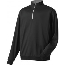 FootJoy Men's Half-Zip Golf Black Pullover