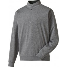 FootJoy Men's Half-Zip Golf Charcoal Heather Pullover FootJoy Men's Half-Zip Golf Charcoal Heather Pullover