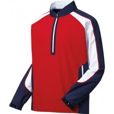 FootJoy Men's Sport Red/White/Navy Windshirt FootJoy Men's Sport Red/White/Navy Windshirt