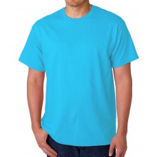 Men's Half Sleeve Cotton Plain T-Shirt, Sky Blue Men's Half Sleeve Cotton Plain T-Shirt, Sky Blue