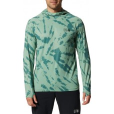 Mountain Hardwear Men's Crater Lake Aloe/Blu Pine Zbra Tie Dy Hoodie Mountain Hardwear Men's Crater Lake Aloe/Blu Pine Zbra Tie Dy Hoodie