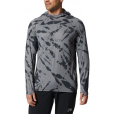 Mountain Hardwear Men's Crater Lake Fl Gry/Drk Strm Zbr Ti Dy Hoodie Mountain Hardwear Men's Crater Lake Fl Gry/Drk Strm Zbr Ti Dy Hoodie