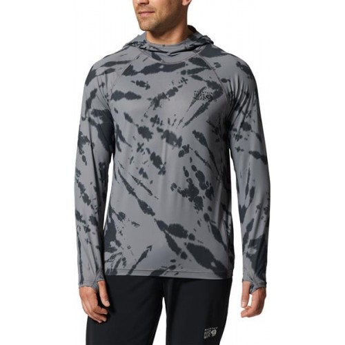 Mountain Hardwear Men's Crater Lake Fl Gry/Drk Strm Zbr Ti Dy Hoodie Mountain Hardwear Men's Crater Lake Fl Gry/Drk Strm Zbr Ti Dy Hoodie