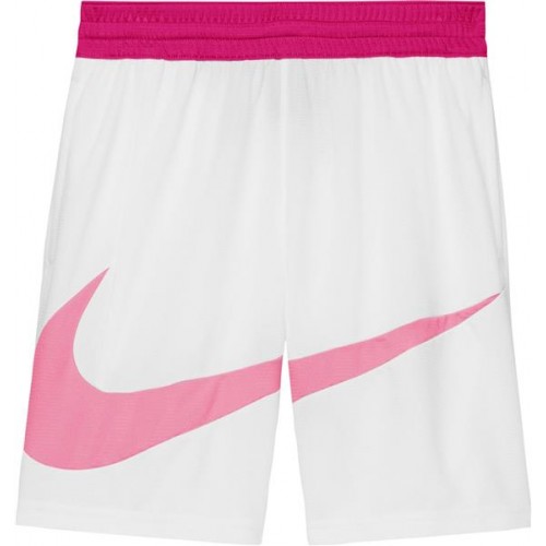 Nike Boys' Dri-FIT Basketball White/Fireberry Shorts Nike Boys' Dri-FIT Basketball White/Fireberry Shorts