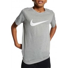 Nike Boys' Legend Dri-FIT Graphic Dark Heather Grey T-Shirt