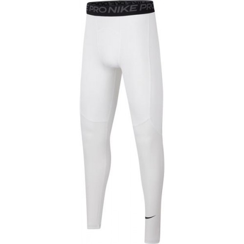 Nike Boys' Pro White/Black Tights Nike Boys' Pro White/Black Tights