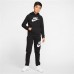 Nike Boys' Sportswear Club Fleece Jogger Black/White Pants