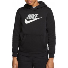 Nike Boys' Sportswear Club Pullover Black/Lt Smoke Grey Hoodie