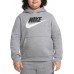 Nike Boys' Sportswear Club Pullover Carbon Heather Hoodie Nike Boys' Sportswear Club Pullover Carbon Heather Hoodie