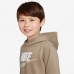 Nike Boys' Sportswear Club Pullover Khaki Hoodie