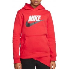 Nike Boys' Sportswear Club Pullover University Red Hoodie