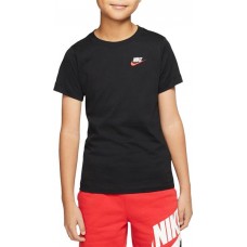 Nike Boys' Sportswear Futura Black/University Red T-Shirt