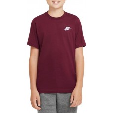 Nike Boys' Sportswear Futura Dark Beetroot T-Shirt Nike Boys' Sportswear Futura Dark Beetroot T-Shirt