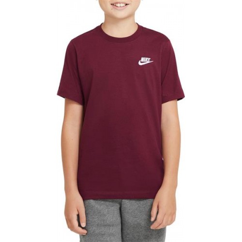 Nike Boys' Sportswear Futura Dark Beetroot T-Shirt Nike Boys' Sportswear Futura Dark Beetroot T-Shirt