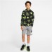 Nike Boys' Sportswear HBR Club Fleece Carbon Heather/Smoke Grey Shorts