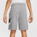 Nike Boys' Sportswear HBR Club Fleece Carbon Heather/Smoke Grey Shorts