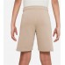 Nike Boys' Sportswear HBR Club Fleece Khaki Shorts Nike Boys' Sportswear HBR Club Fleece Khaki Shorts